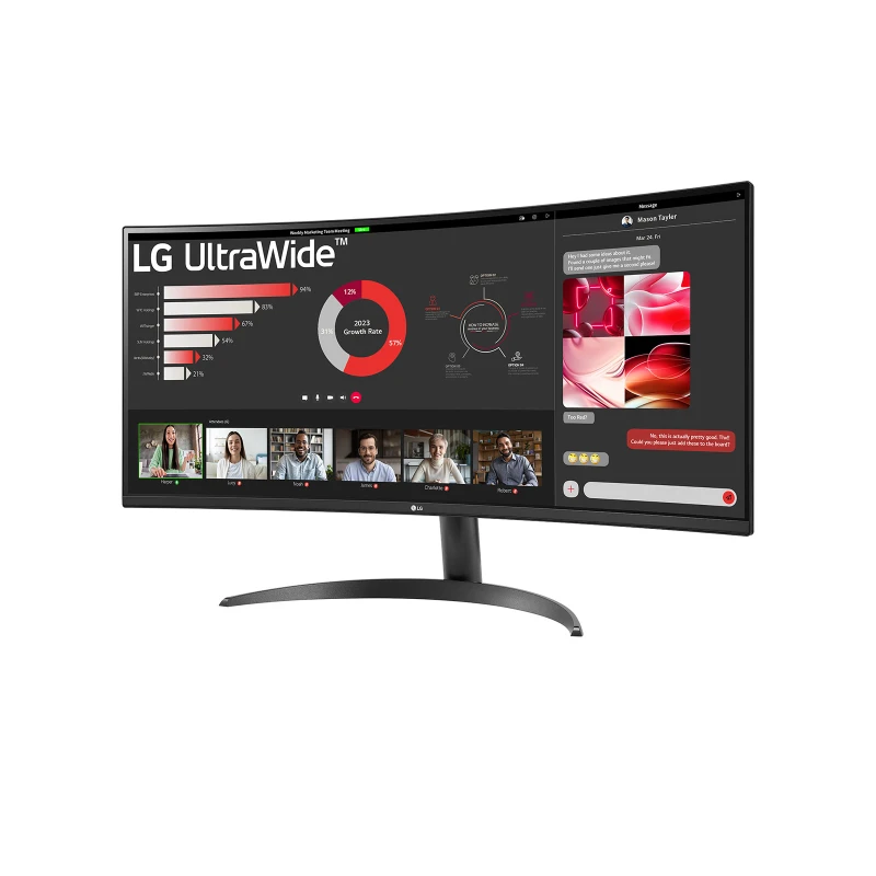 LG 34WR50QK-B pantalla para PC 86,4 cm (34") 3440 x 1440 Pixeles Wide Quad HD Negro