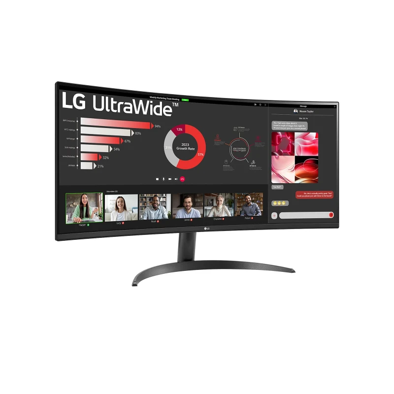 LG 34WR50QK-B pantalla para PC 86,4 cm (34") 3440 x 1440 Pixeles Wide Quad HD Negro