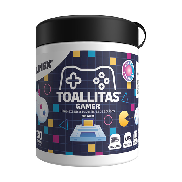 TOALLAS HUMEDAS GAMER 30 PZAS